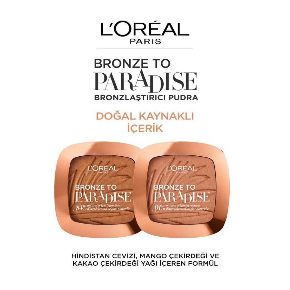 Loreal Paris Bronzlaştırıcı Pudra Bronze To Paradise 02 Baby One More Tan