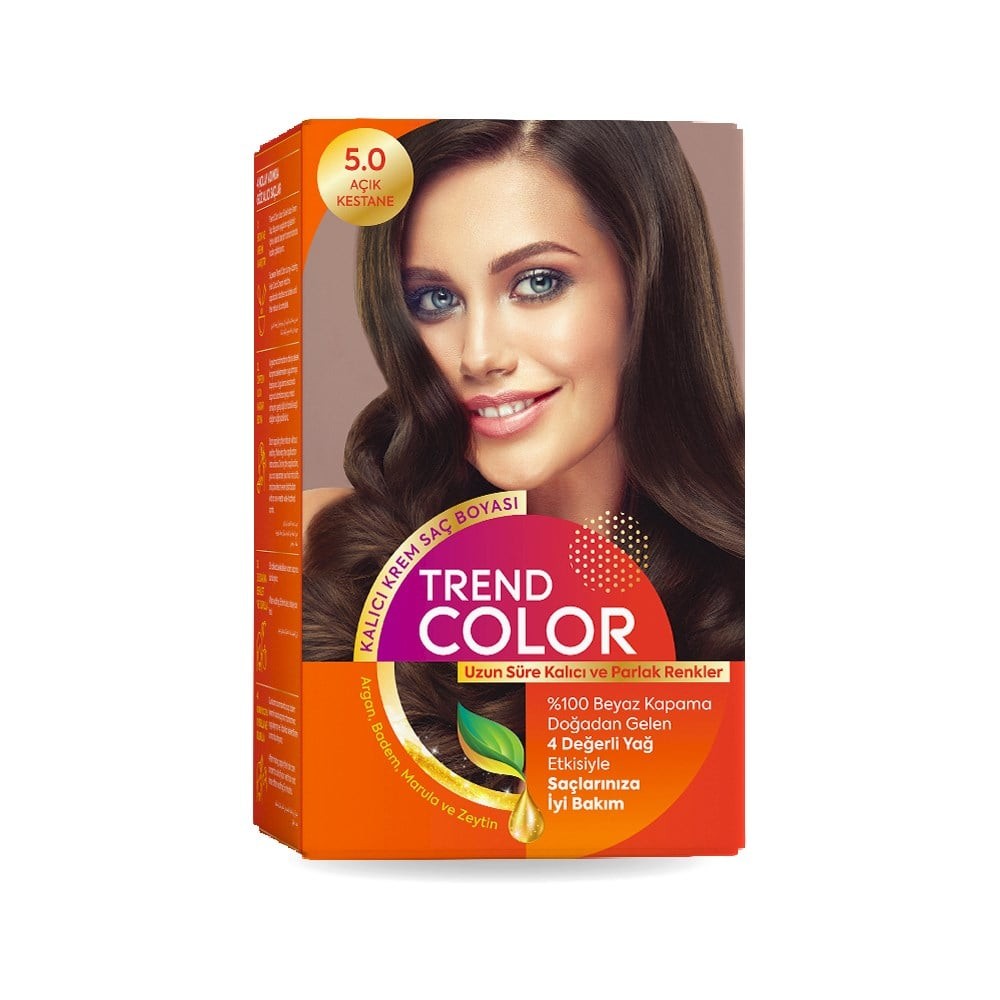 Trend Color Kit Saç Boyası 5.0 Açık Kestane 50 ml