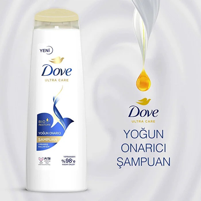 Dove Ultra Care Saç Bakım Şampuanı Yoğun Onarıcı Yıpranmış Saçlar İçin 400 ml