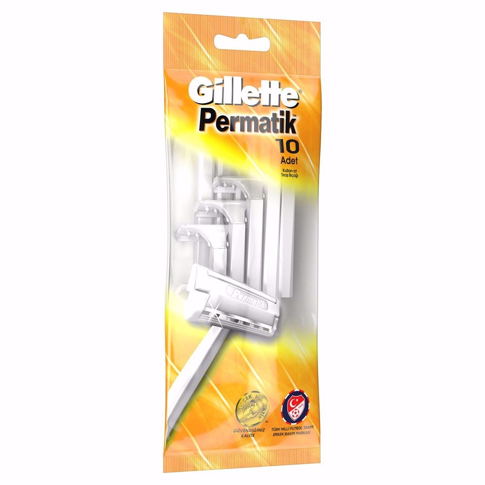 Gillette Permatik Kullan At Tıraş Bıçağı 10Lu