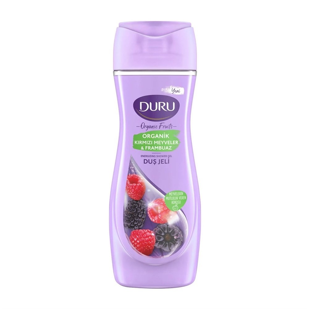 Duru Duş Jeli Organic Fruits Kırmızı Meyveler &amp; Frambuaz 450 ml