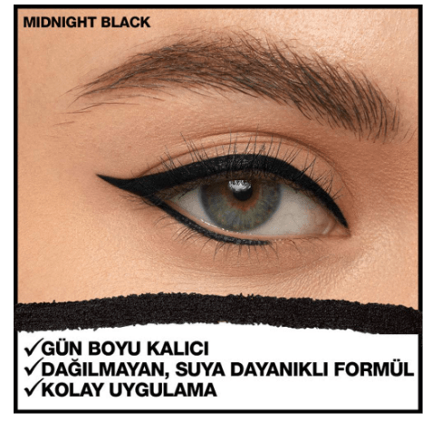 Maybellıne Lastıng Drama Eyelıner Mıdnıght Black