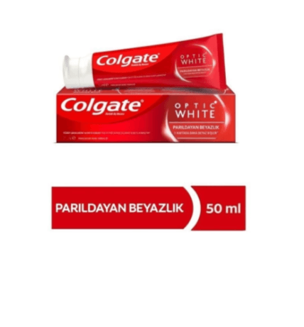 Colgate Optic Beyaz  Parıldayan Beyazlık Diş Macunu 50 ml