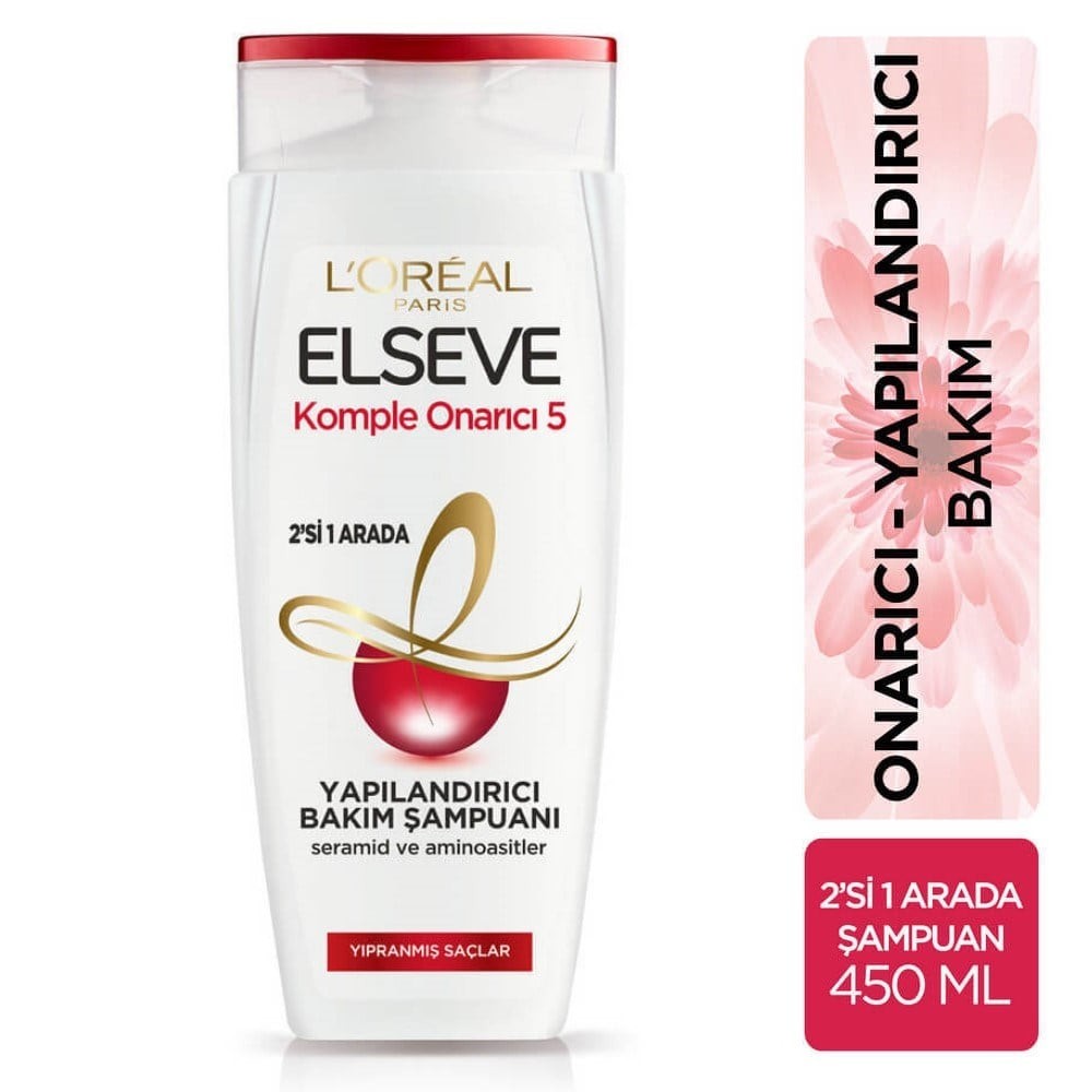 Loreal Elseve Şampuan Komple Onarıcı5 2si 1 Arada 450 ml