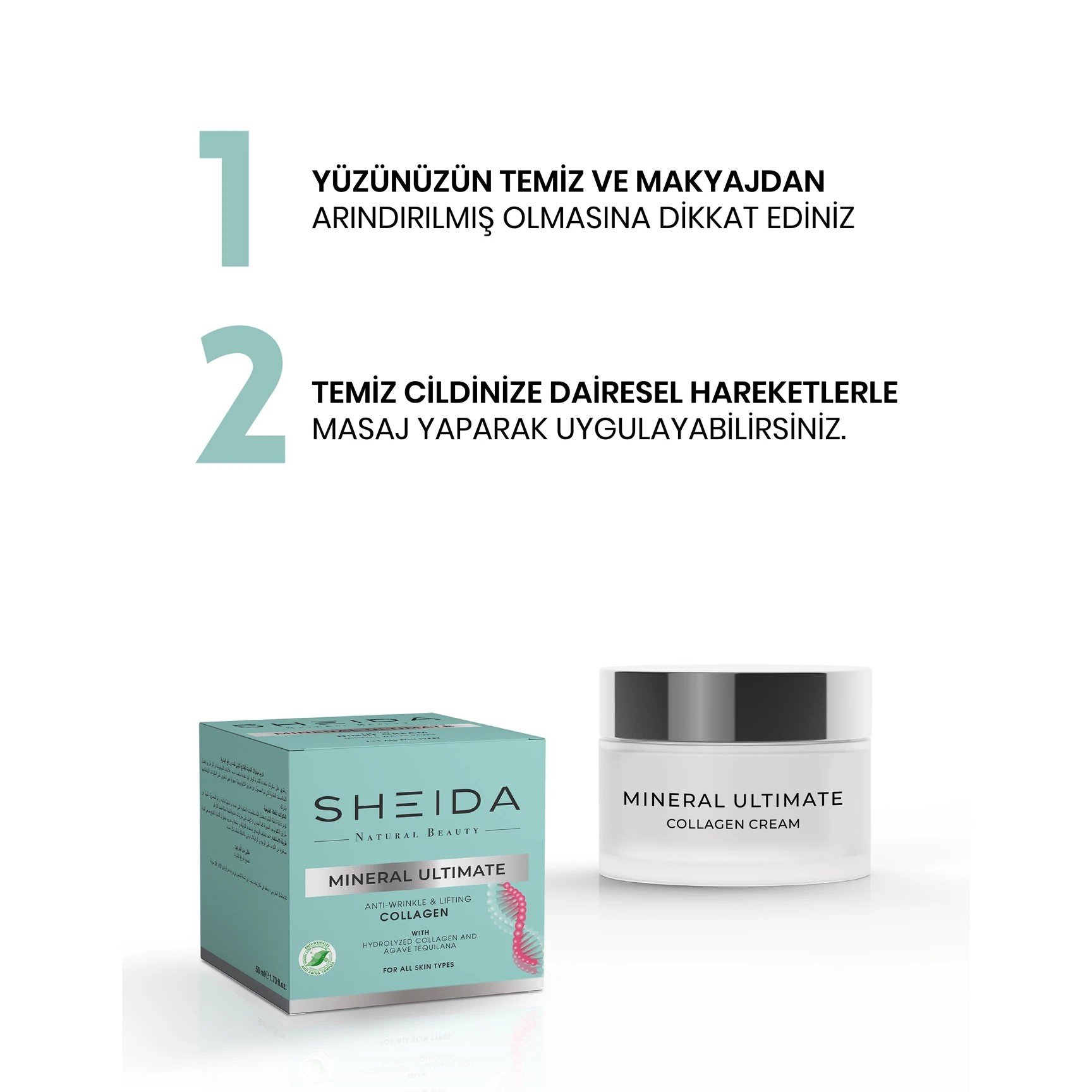 Sheida Mineral Ultimate Toparlayıcı Kolajen Krem