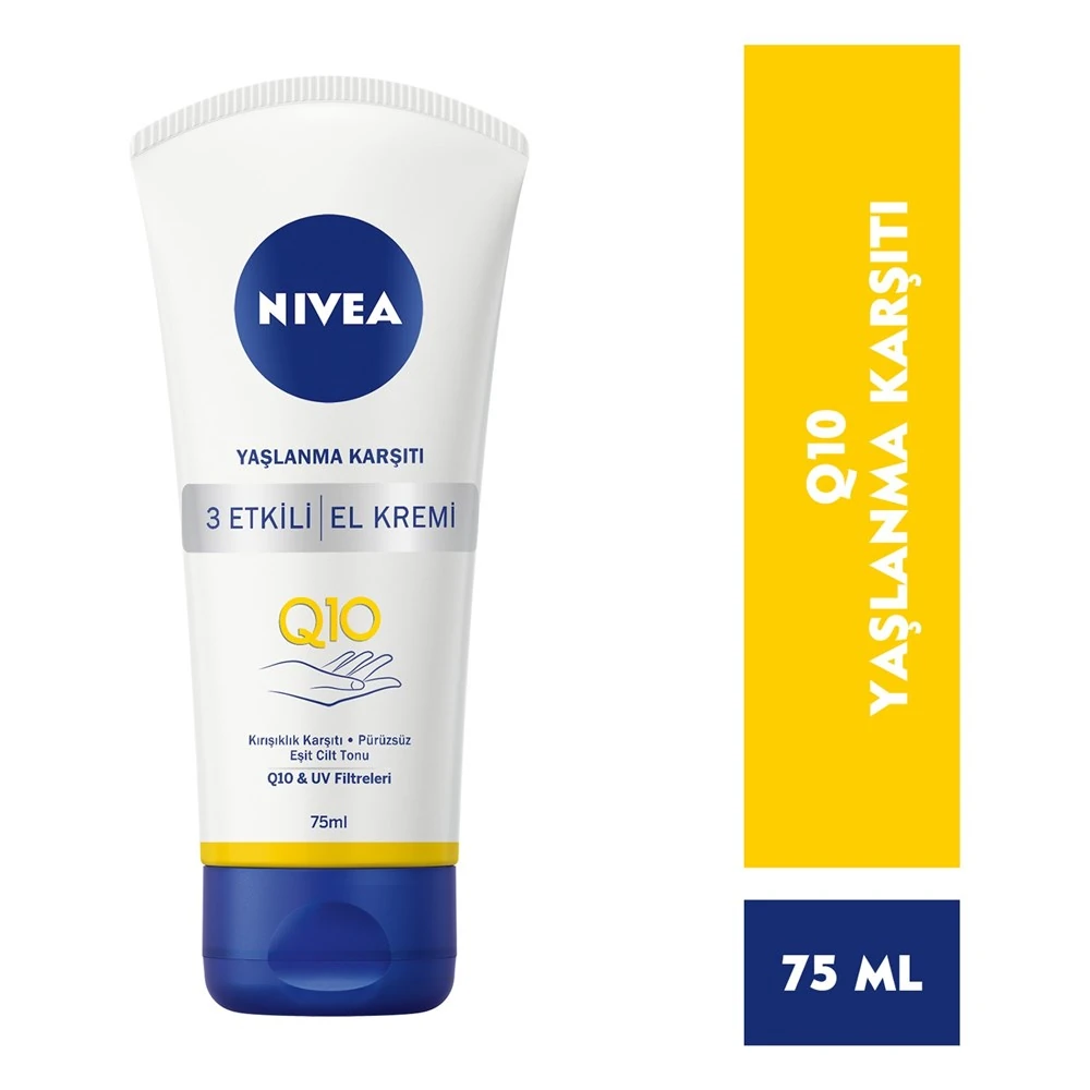 Nivea Q10 Yaşlanma Karşıtı 3 Etkili El Kremi 75 ml