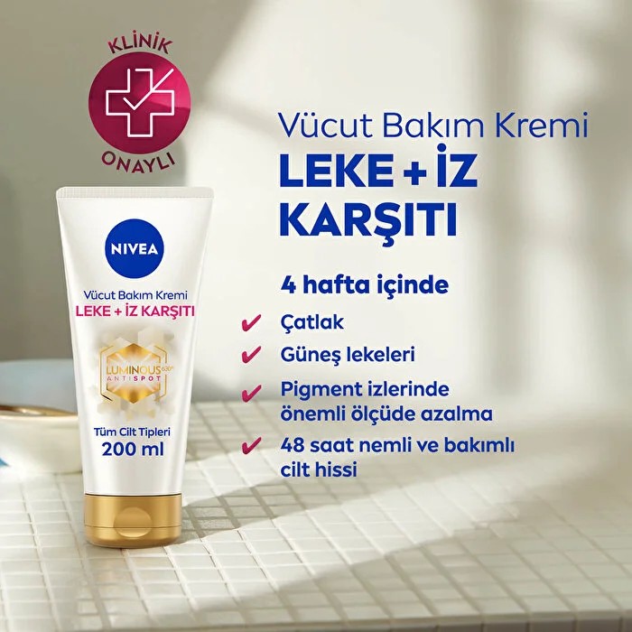 Nivea Luminous630 Leke ve İz Karşıtı Vücut Bakım Kremi 200 ml