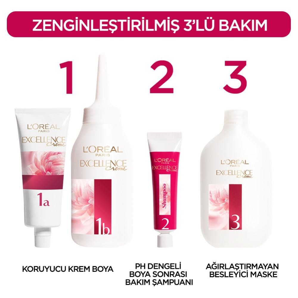 Loreal Paris Excellence Creme Saç Boyası 4.15 Büyüleyici Kahve