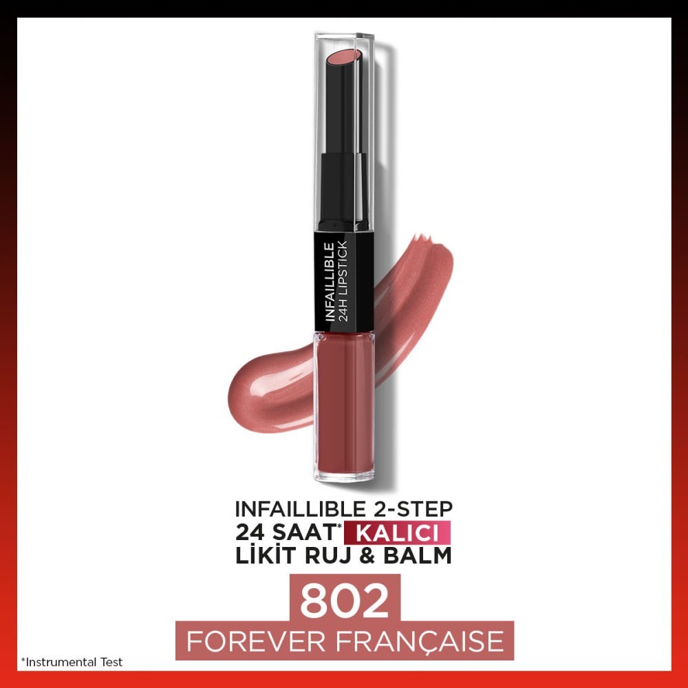 Loreal Paris Ruj Infaillable 802 Forever Francai