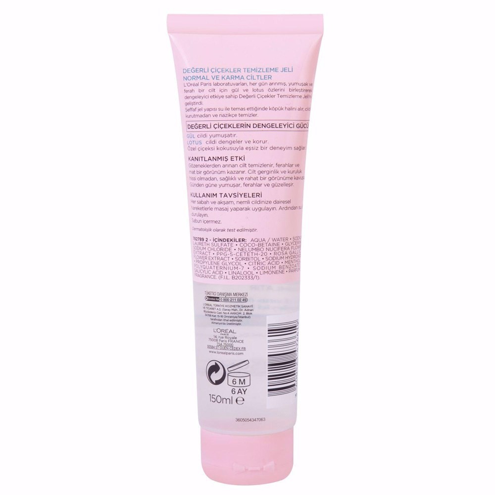 Loreal Paris Değerli Çiçekler Temizleme Jeli 150 ml