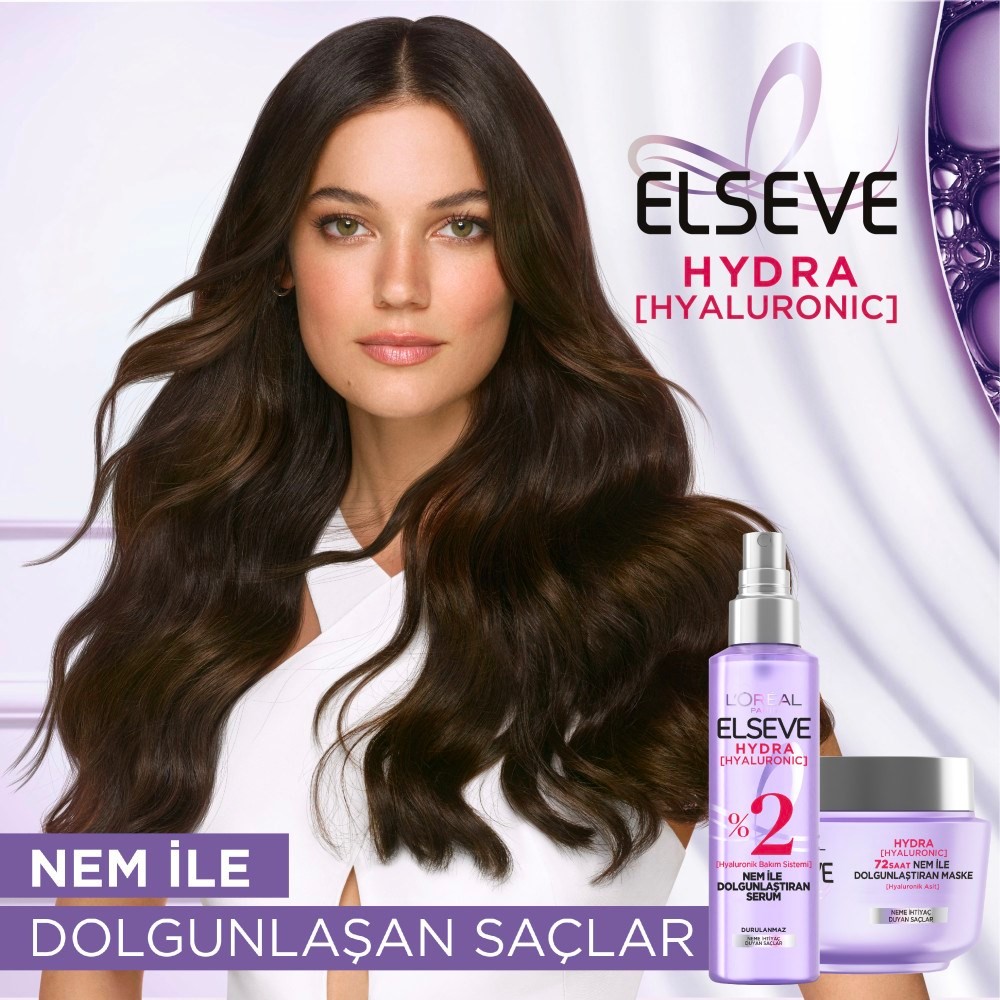 Loreal Paris Elseve Hydra Hyaluronic 72 Saat Nem ile Dolgunlaştıran Maske 300 ml