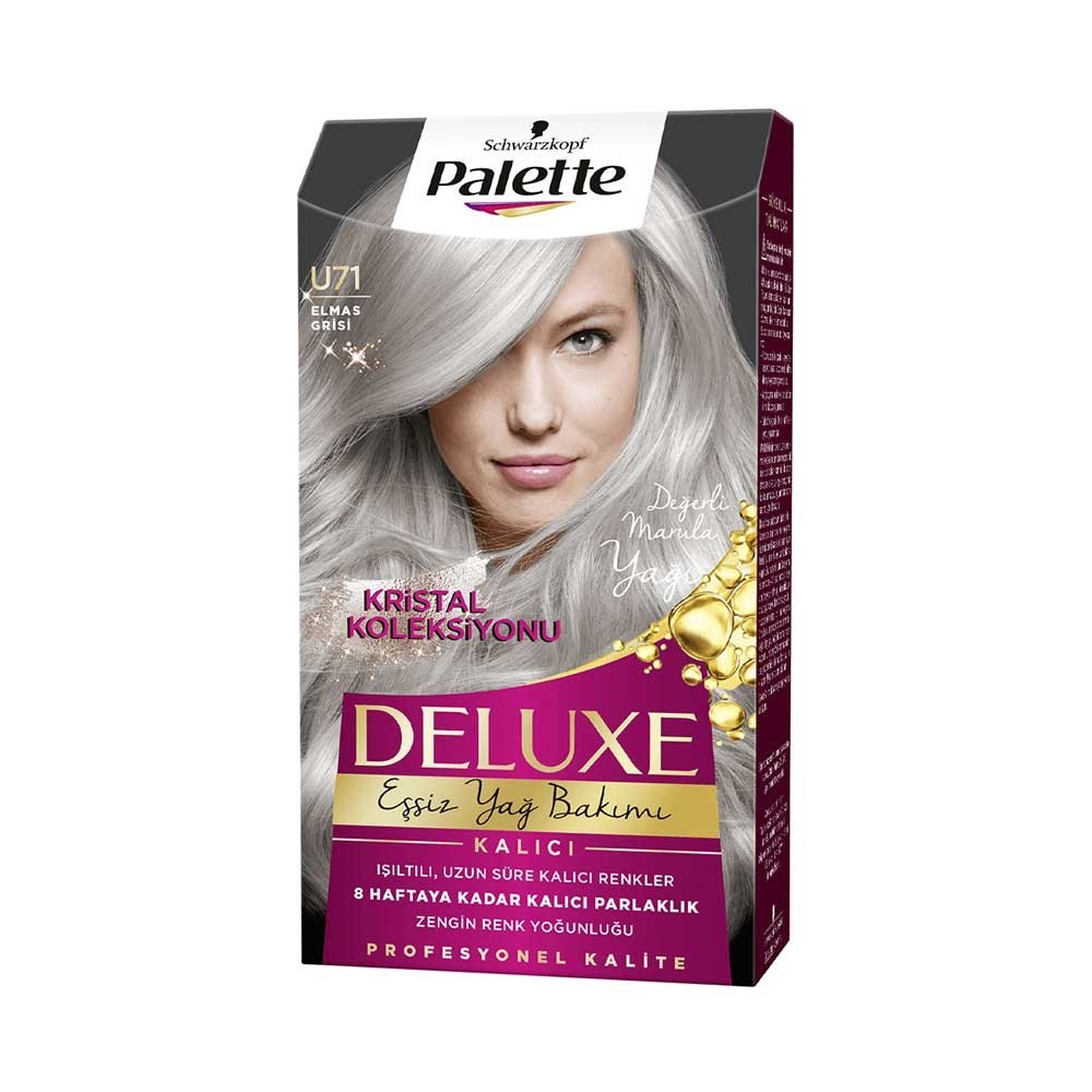 Palette Deluxe Saç Boyası Kristal Koleksiyonu U71 Elmas Grisi