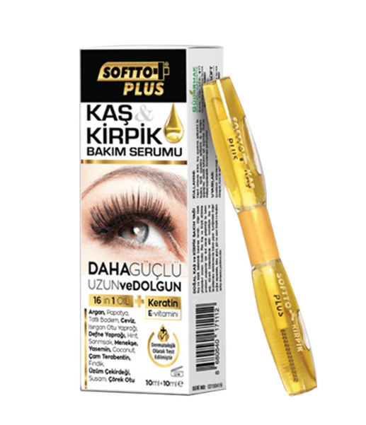 Softto Plus Kaş Kirpik Bakım Yağı &amp; Serumu 10 ml