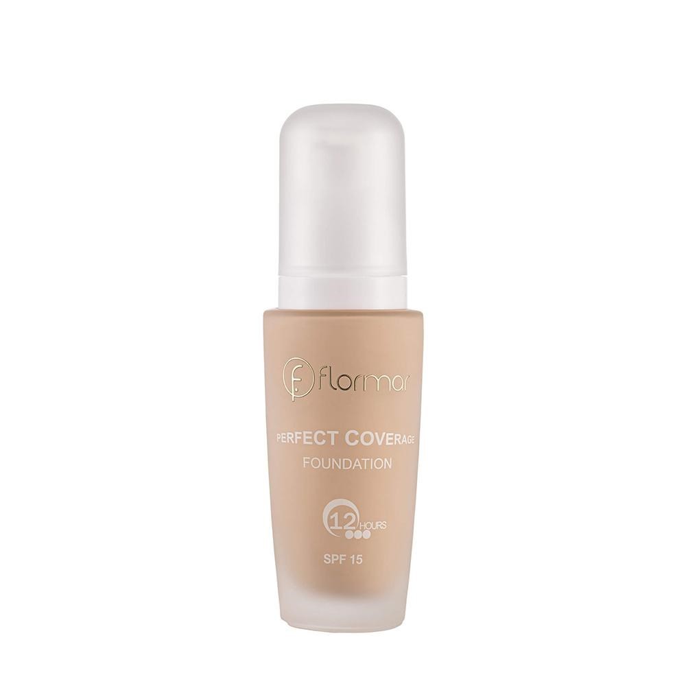 Flormar Fondöten - Perfect Coverage Foundation No:100 Light Ivory