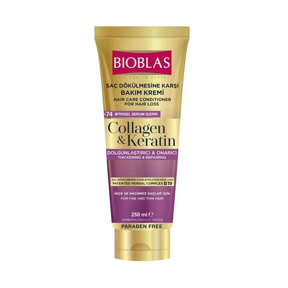 Bioblas Saç Bakım Kremi Collagen Keratin Saç Dökülmesine Karşı Etkili 200 ml