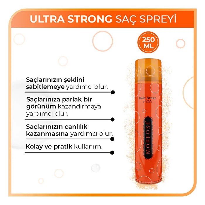 Morfose Saç Spreyi Ultra Strong 250 ml
