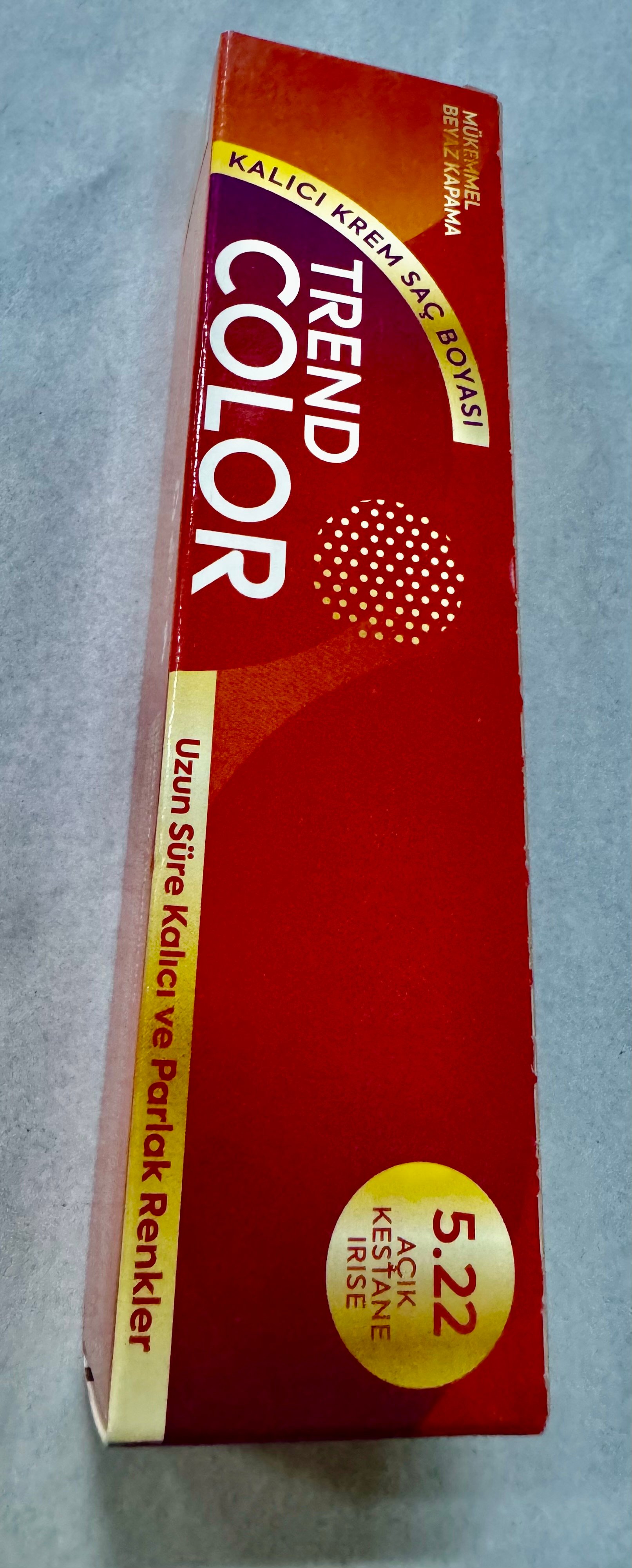 Trend Color Tüp Saç Boyası 5.22 açık kestane ırıse 50 ml