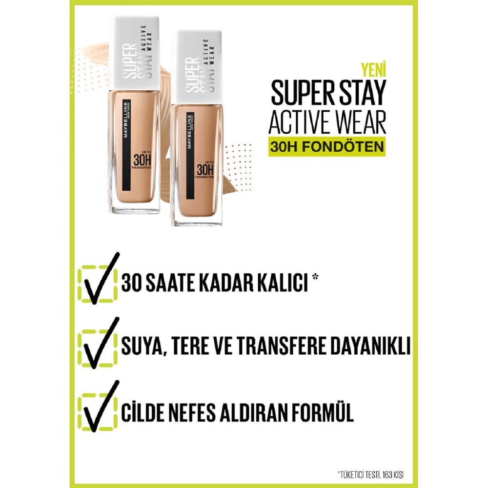 Maybelline New York Fondöten Superstay Active Wear 24H Photofix 02 Naked Ivory