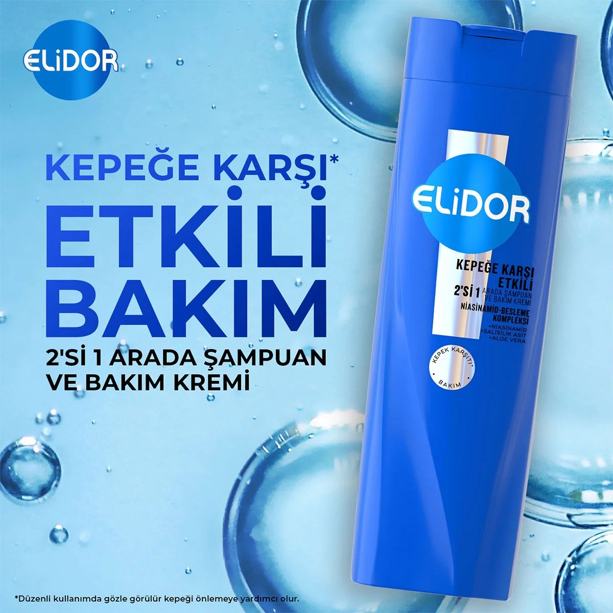 Elidor Şampuan ve Saç Bakım Kremi Kepeğe Karşı Etkili 400 ml