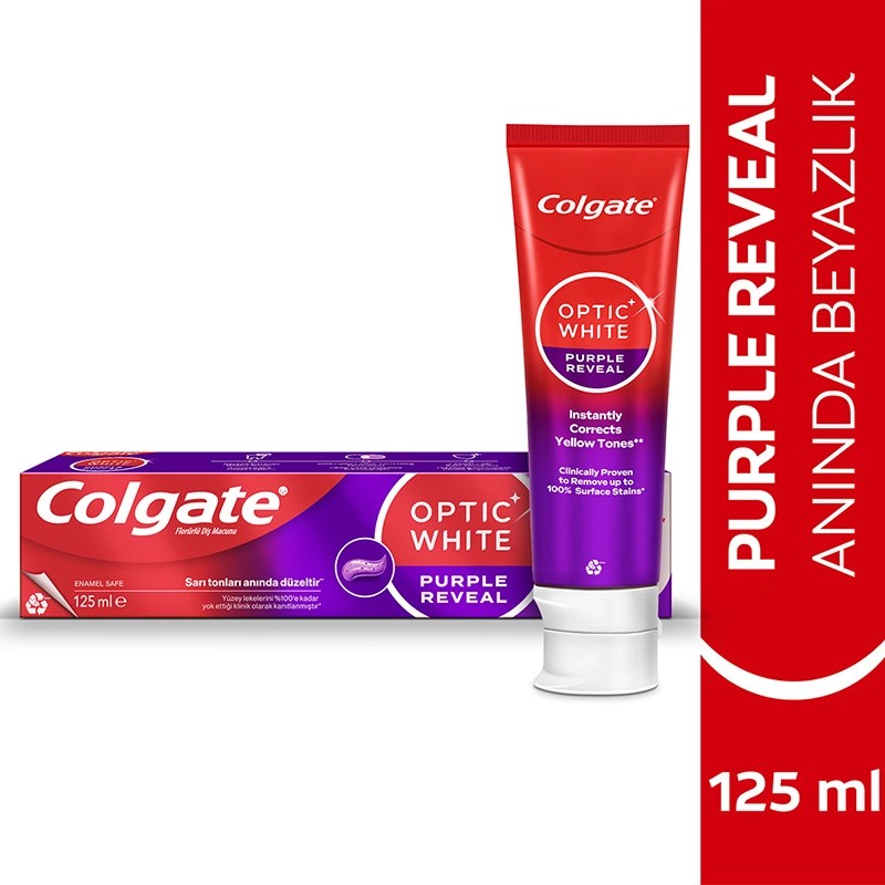 Colgate Optıc Whıte Purple Reveal 125 Ml
