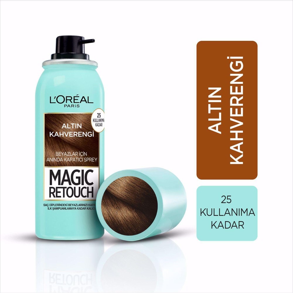 Loreal Paris Beyaz Saçlar için Kapatıcı Saç Spreyi - Magic Retouch 10 Chatain Dore