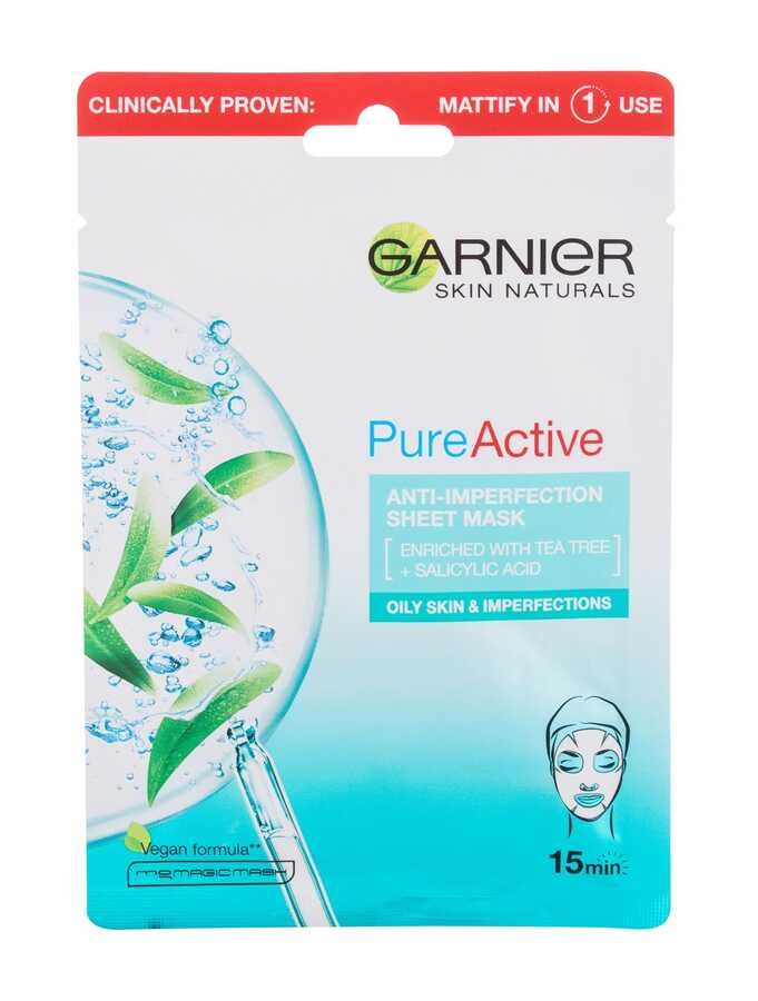 Garnier Kağıt Yüz Maskesi - Saf&Temiz Naturals Pure Active Kusur Önleyici Etki