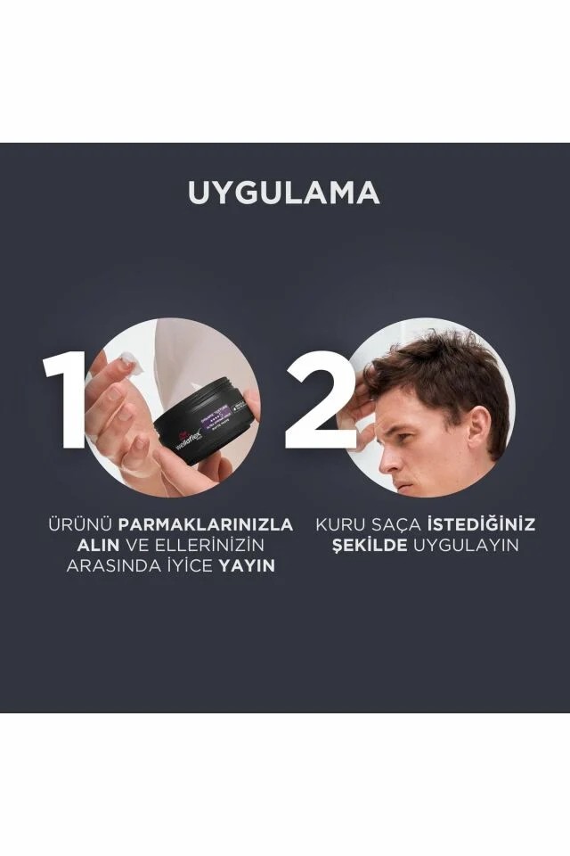 Wellaflex Saç Macunu Mat Erkek Dinamik Doku & Ultra Güçlü Tutuş 75 ml