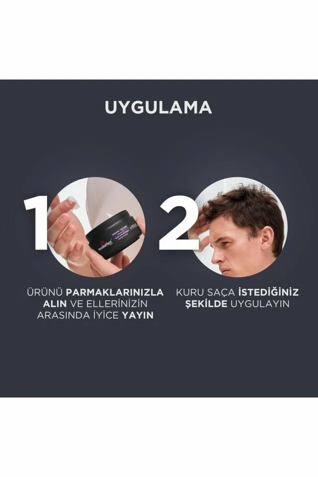 Wellaflex Saç Macunu Mat Erkek Dinamik Doku & Ultra Güçlü Tutuş 75 ml