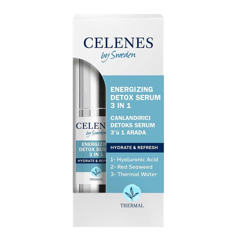 Celenes By Sweden Canlandırıcı Detoks Serum 3ü1 Arada 30 ml