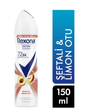 Rexona Kadın Deodorant Şeftali ve Limon Otu 150 ml