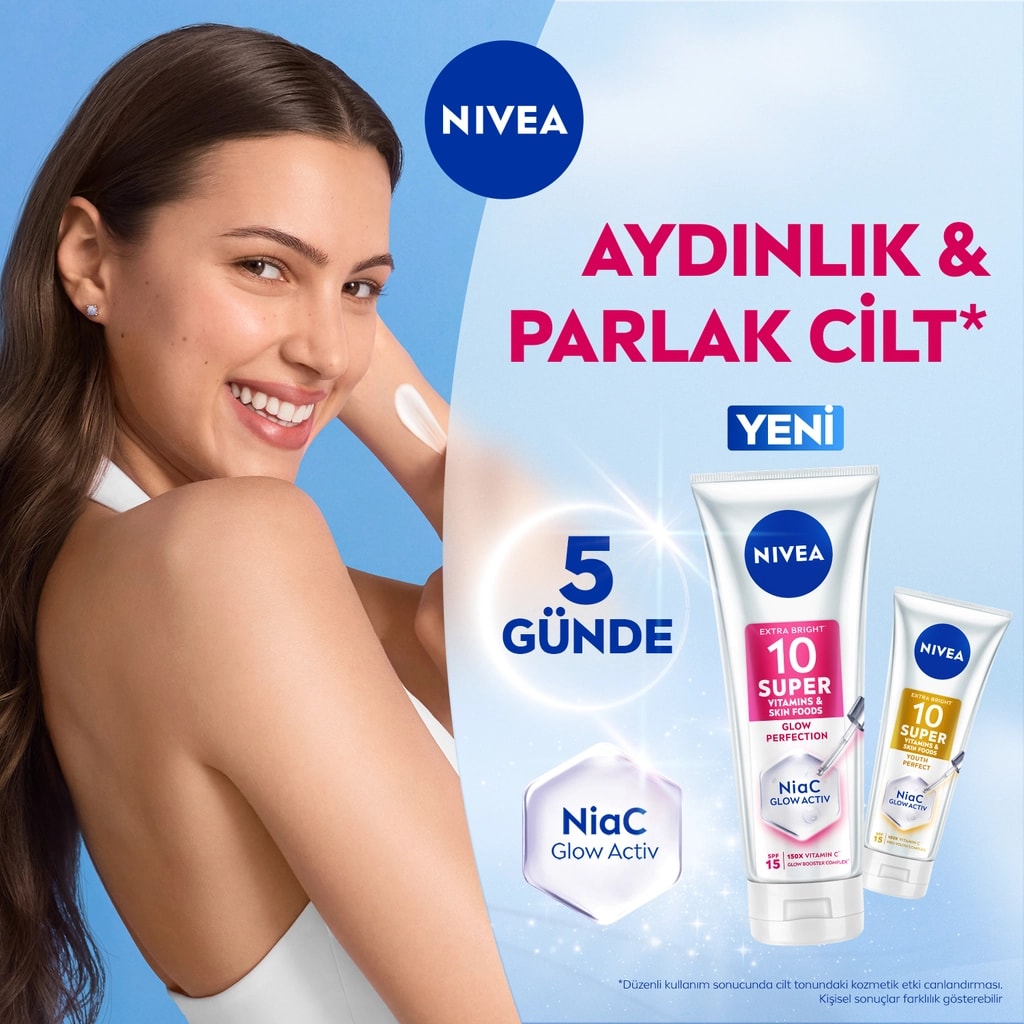 Nivea Super10 Serum Etkili Aydınlatıcı ve Nemlendirici Vücut Losyonu 170 ml