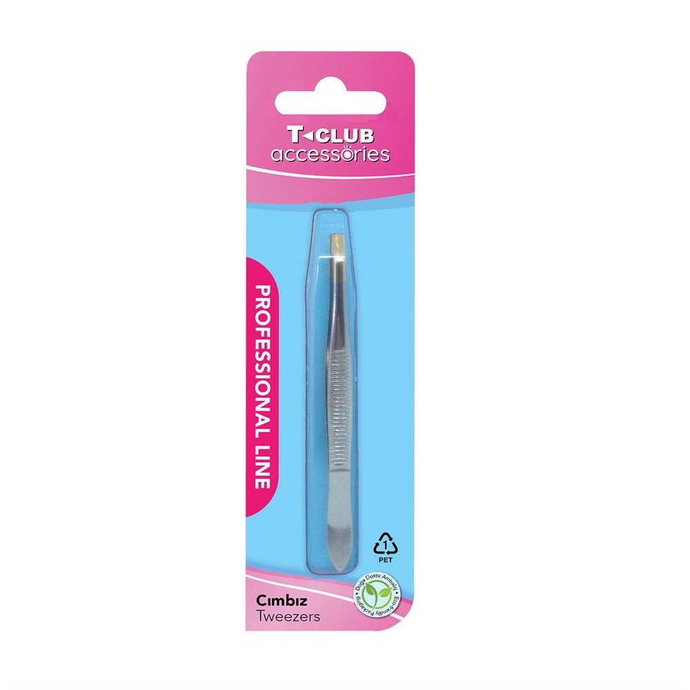 TCLUB Accessories Cımbız Düz Tweezers Professional Line 7335