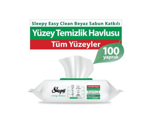 Sleepy Easy Clean Yüzey Temizlik Havlusu 100lu