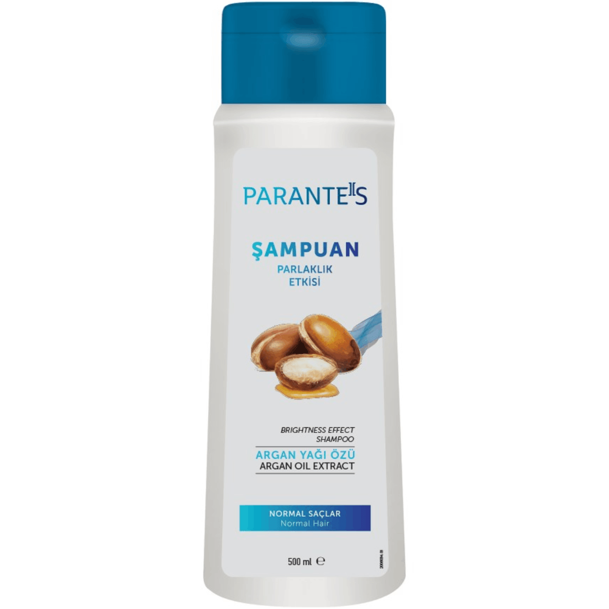 Parantes Şampuan - Normal Saçlar İçin Parlaklık Etkisi - Argan Yağı Özlü 500 ml