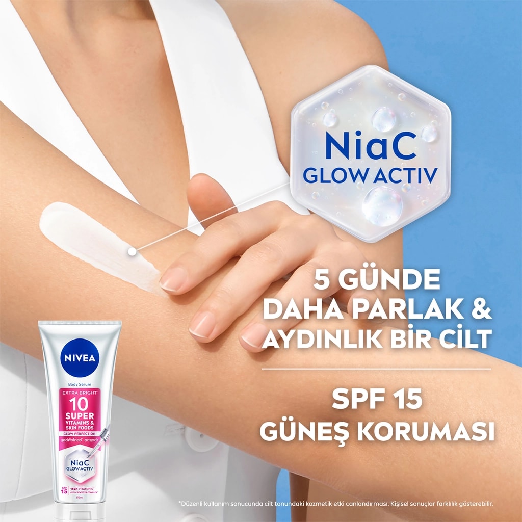 Nivea Super10 Serum Etkili Aydınlatıcı ve Nemlendirici Vücut Losyonu 170 ml