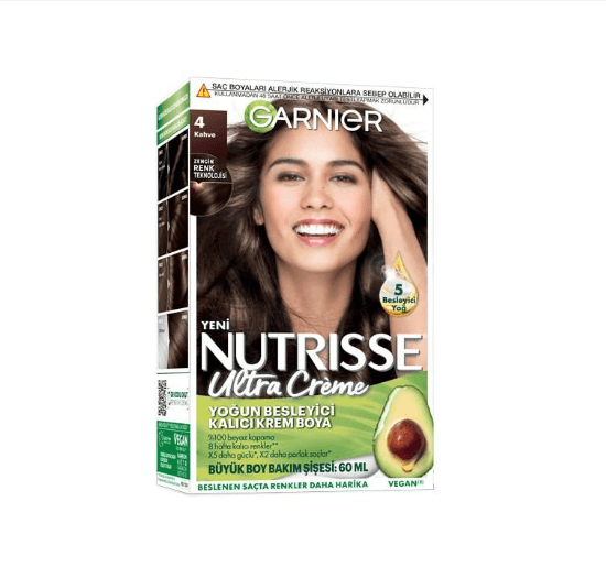 Garnier Nutrisse Ultra Creme Kit Saç Boyası 4.0 Kahve