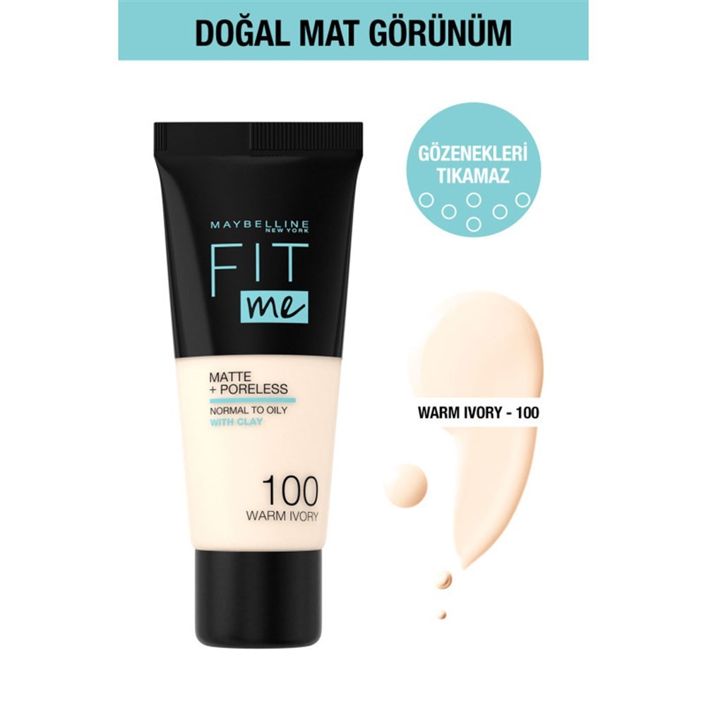 Maybelline New York Fit Me Fondöten 100