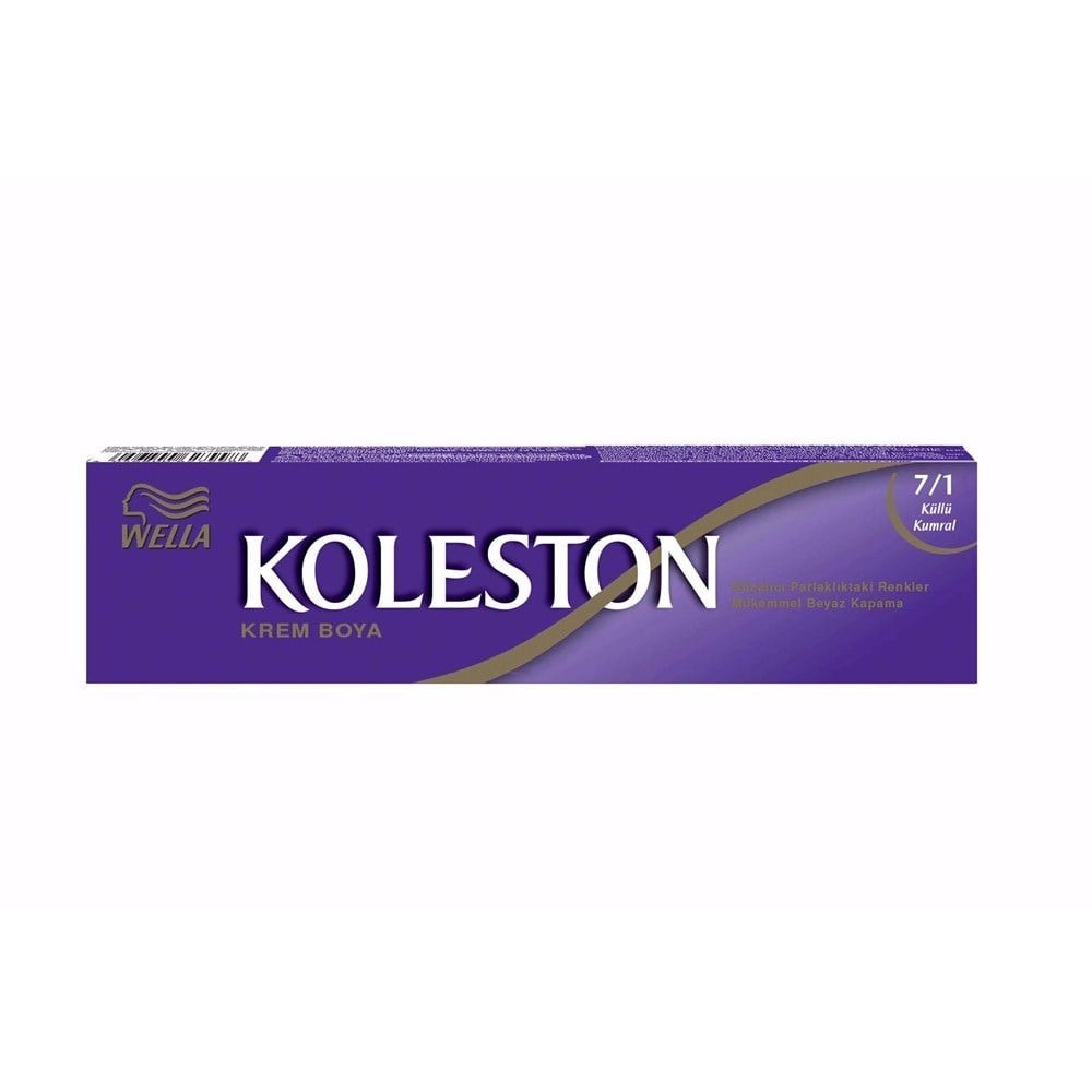 Koleston Tüp Krem Saç Boyası 7/1 Küllü Kumral