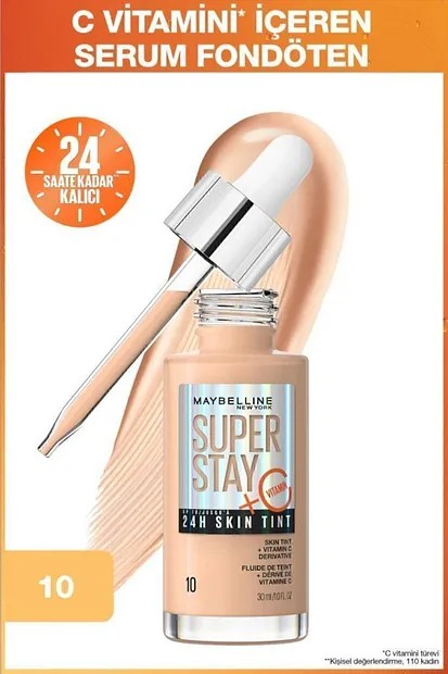 Maybelline New York Super Stay Skin Tint Fondöten 10