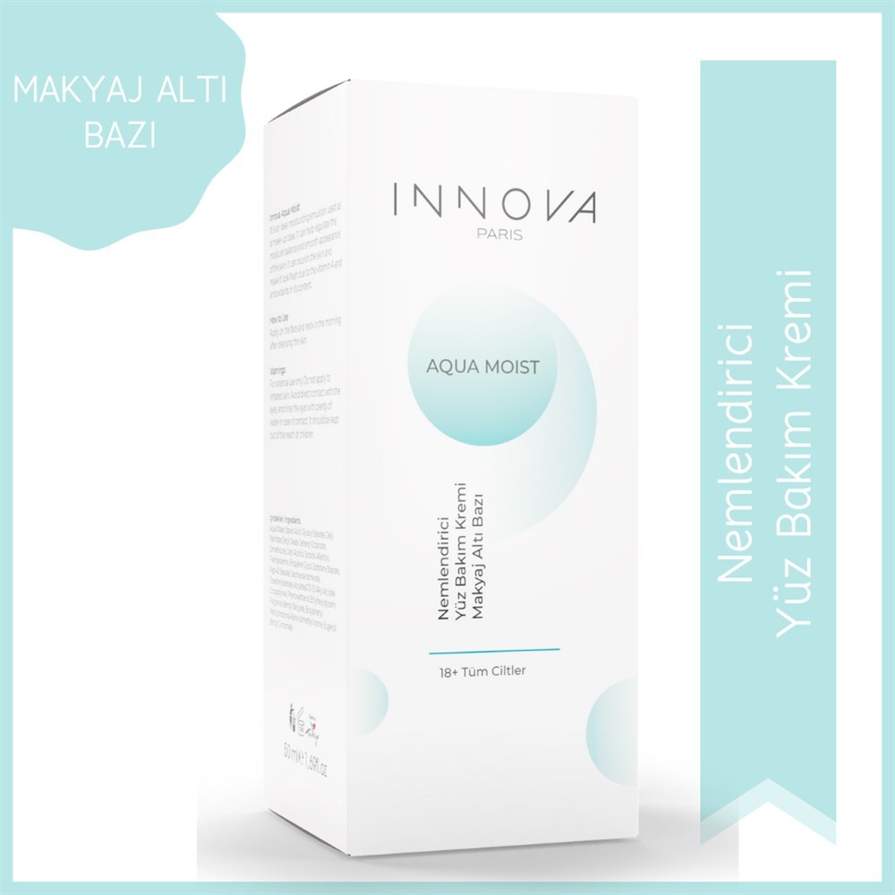 Innova Aqua Moist Makyaj Altı Bazı Nemlendirici Emülsiyon Günlük Bakım 50 ml