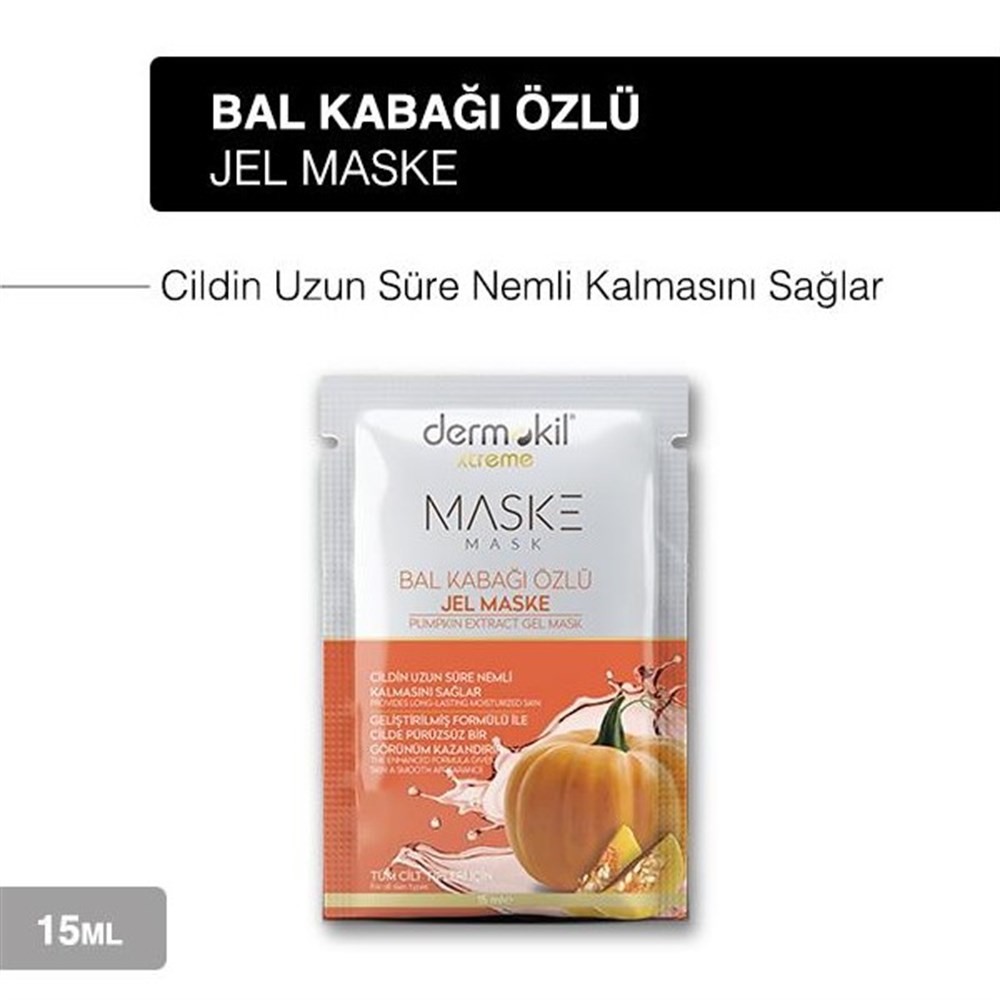 Dermokil Jel Yüz Maskesi Bal Kabağı Özlü 15 ml