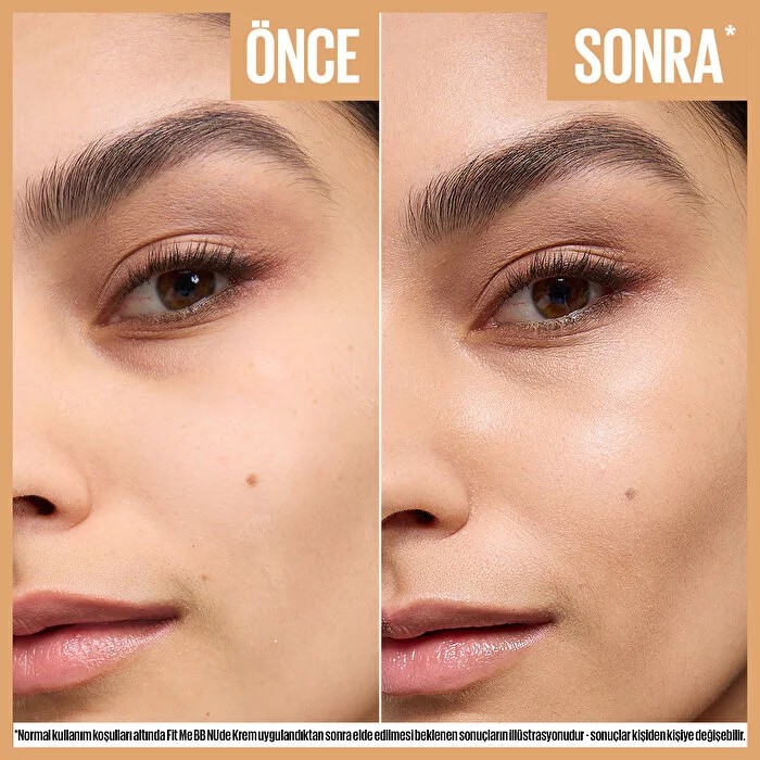 Maybelline New York Fit Me Nude Cilt Bakımı Etkili Nemlendirici SPF50 BB Krem 50