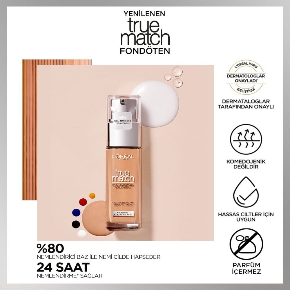 Loreal Paris Fondöten - True Match Foundation 4D