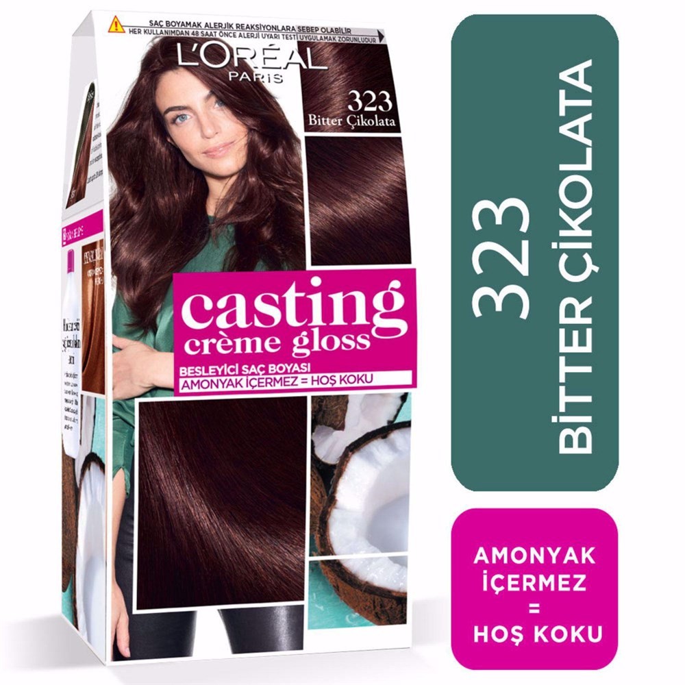 Loreal Paris Saç Boyası - Casting Creme Gloss Saç Boyası 323 Bitter Çikolata