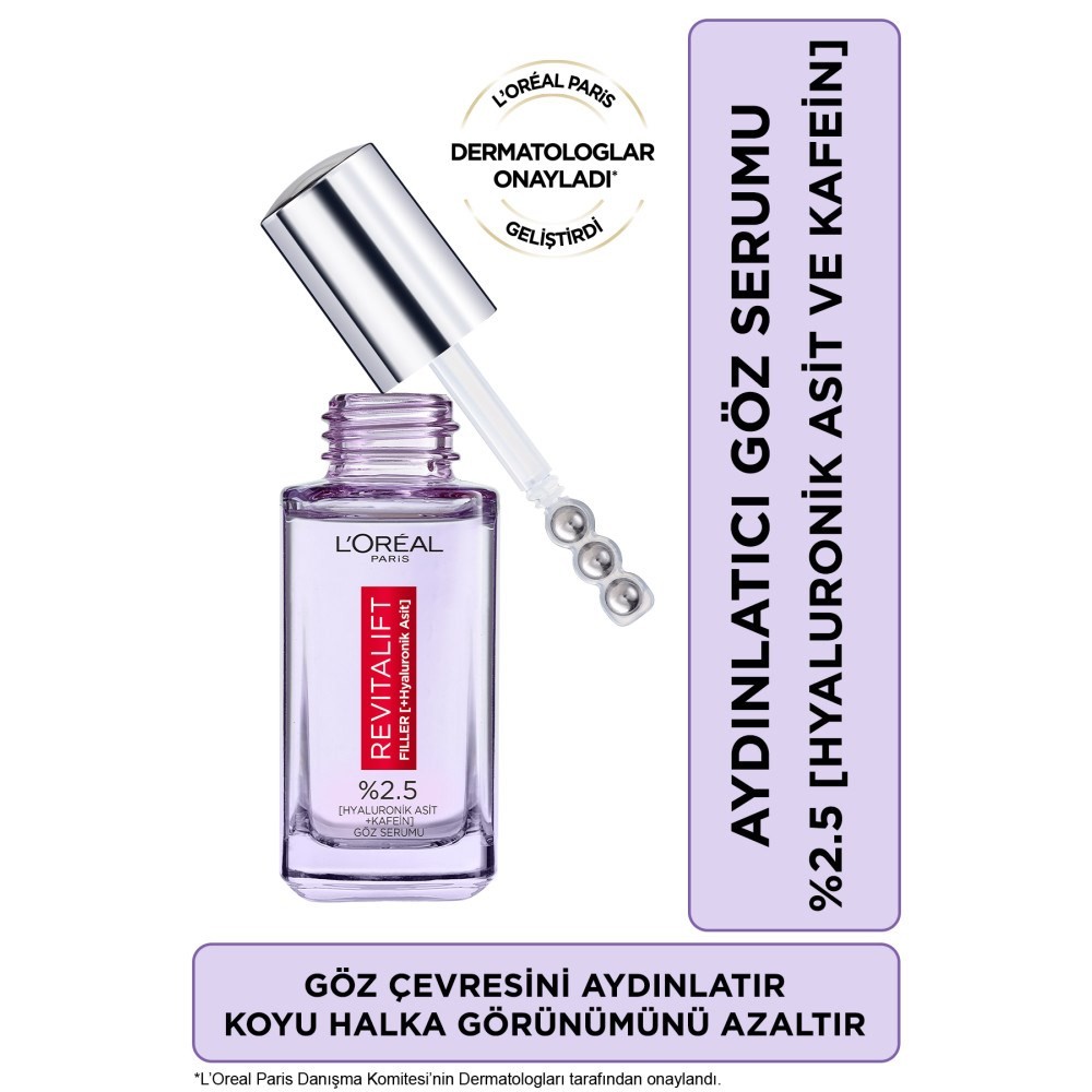 Loreal Paris Revitalift Filler Aydınlatıcı Göz Serumu 20 ml