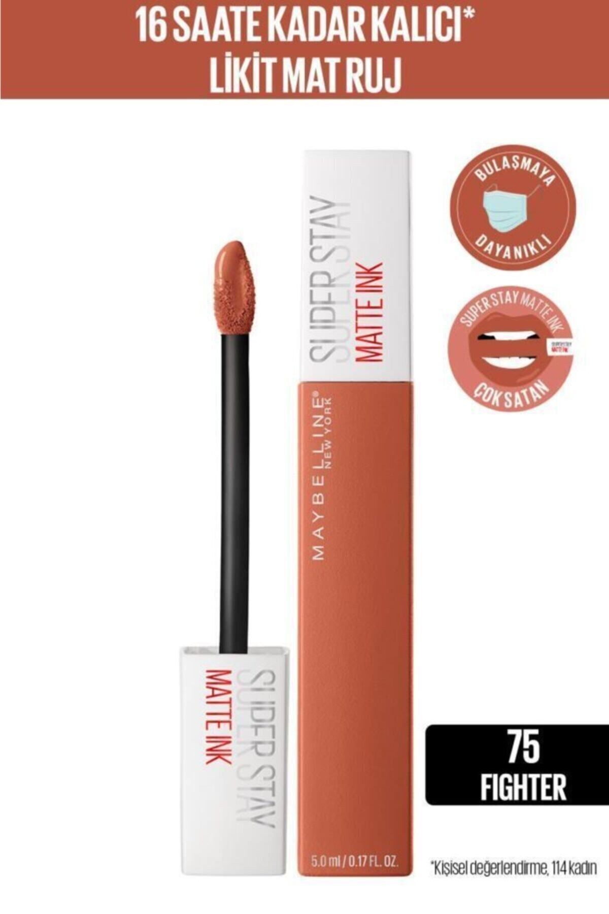 Maybelline New York Likit Mat Ruj - SuperStay Matte Ink Liquid Lipstick 75 Fighter