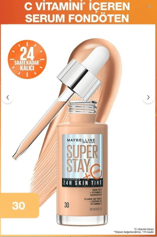 Maybelline New York Super Stay Skin Tint Fondöten 30