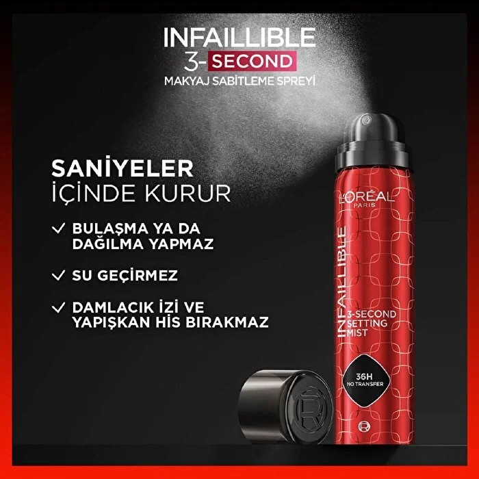Loreal Paris Infaillible 3-Second Makyaj Sabitleme Spreyi