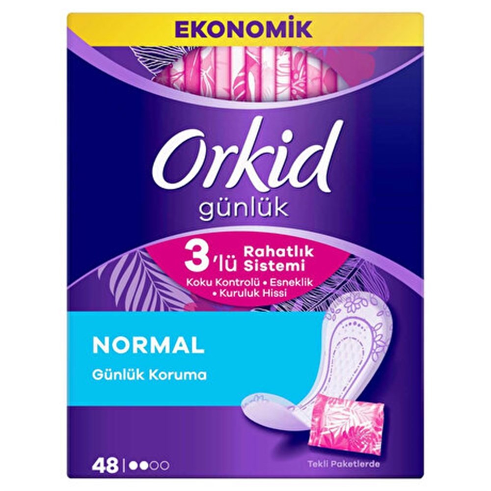 Orkid Günlük Ped Günlük Koruma Dev Ekonomi Paketi 48li