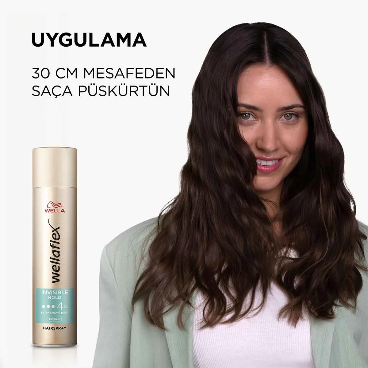 Wella Wellaflex Invisible Hold Görünmez Tutuş Sağlayan Saç Spreyi Extra Strong Hold 250 ml - 4 Hold